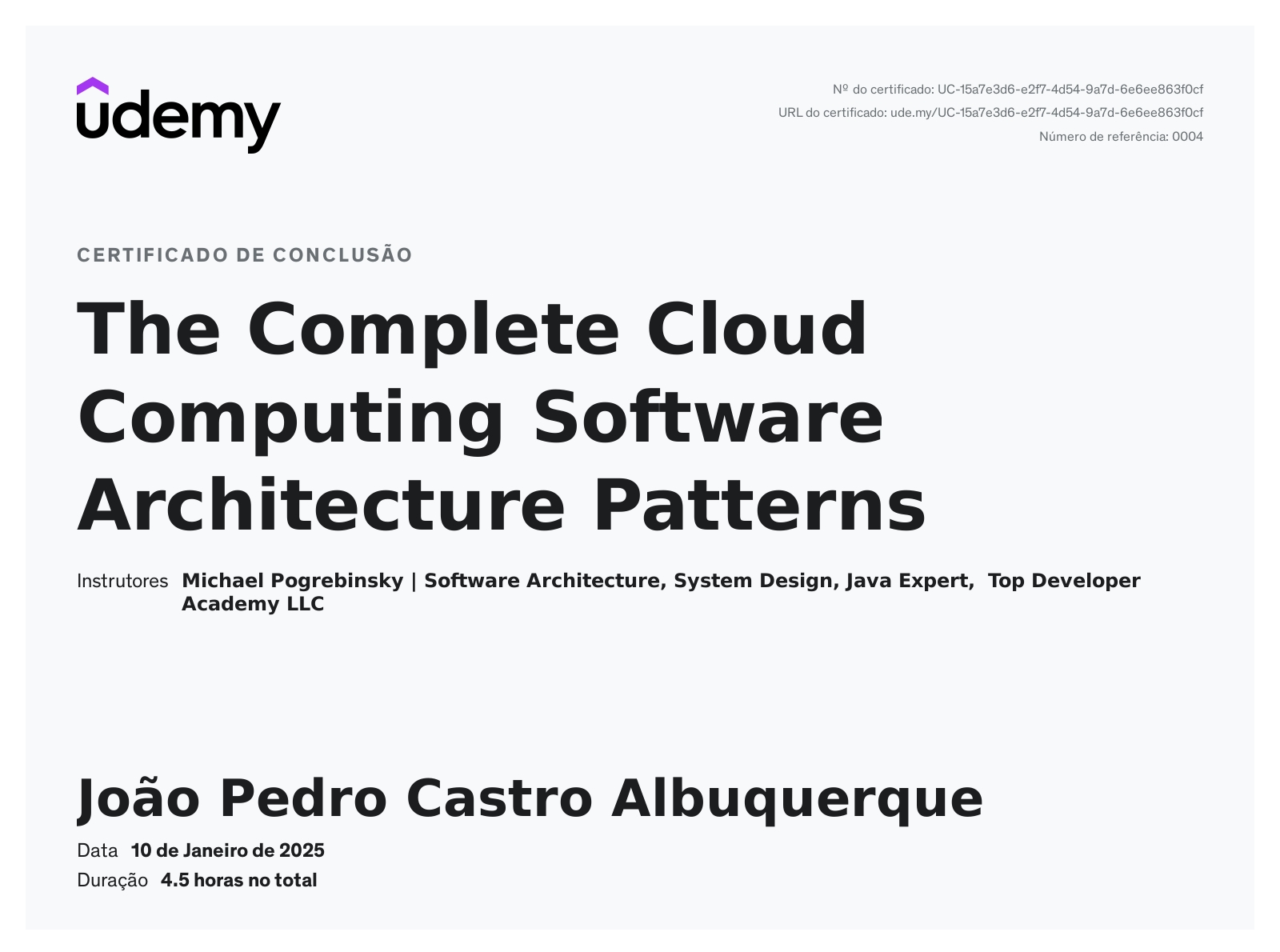 Cloud Computing Software Architecture Patterns